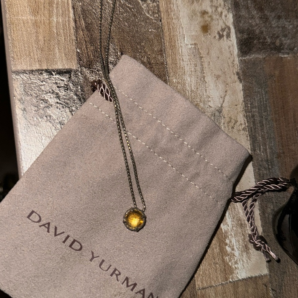 David yurman citrine stone necklace